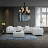 Lottie Modular Corner Group in Polar Boucle Sofa - Pendle Village Furniture