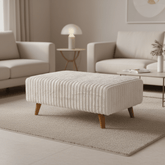Luton Versailles storage footstool with fabric finish.