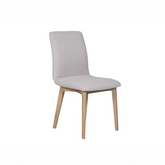 Skye Set of 4 Natural PU Dining Chairs - Pendle Village Furniture
