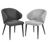 Minerva Grey Fabric Dining Chairs – Set of 4 - Pendle Village Furniture