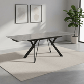 Murano 160-240cm Mid Grey Ceramic Extending Dining Table