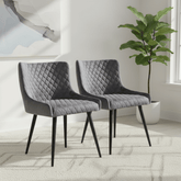 Malmo Fabric Grey Dining Chair – Grey Set of 4,6 or 8