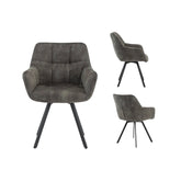 Mario Olive Jade Velvet Fabric Dining Chairs - Set of 4 - Pendle Village Furniture