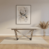 Comic Chrome 2M Extending Dining Table