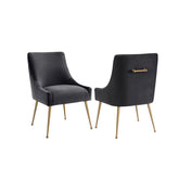 Dolce Grey Marble Dining Table with Mason Dark Grey Velvet Dining Chairs - Pendle Village Furniture