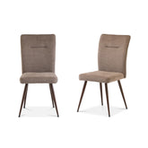 Medway Mink Soft Touch Fabric Dining Chair – Set of 4 - Pendle Village Furniture