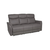 Clark Grey Fabric 3 Seater Electric Recliner Sofa - Pendle Village Furniture