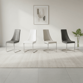Katy Set of 4 Leather Dining Chairs