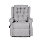 Mitcham Zinc Fabric Rise and Recliner Chair - Pendle Village Furniture