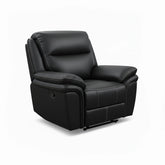 Mont Leather Look Fabric Manual Recliner Armchair - Pendle Village Furniture