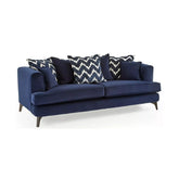 Monterrey Regent Plush Velvet Scatter Back 4 Seater Sofa - Pendle Village Furniture