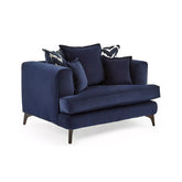 Monterrey Regent Plush Velvet Scatter Back Love Chair - Pendle Village Furniture