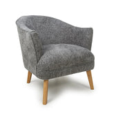 Munich Flax Effect Grey Armchair - Pendle Village Furniture