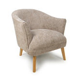 Munich Flax Effect Natural Armchair - Pendle Village Furniture