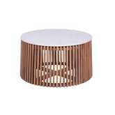 Murata Mango Wood & Marble Coffee Table - Pendle Village Furniture