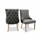 Nelson Dark Grey Velvet Dining Chairs – Set of 4 - Pendle Village Furniture