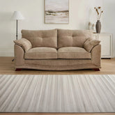 Nico 3 seater sofa upholstered in Roland Beige chenille fabric