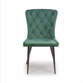 Noaria Green Velvet Set of 4 Dining Chairs - Pendle Village Furniture