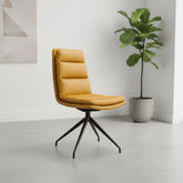 Nobel Ochre Set of 4 Swivel Dining Chairs