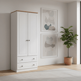 Norfolk 2 Door Hinged Wardrobe With Drawers