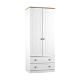 Norfolk 2 Door Hinged Wardrobe With Drawers - Pendle Village Furniture