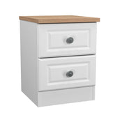 Norfolk 2 Drawer Bedside Cabinet - Pendle Village Furniture