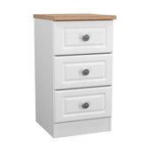 Norfolk 3 Drawer Bedside Cabinet - Pendle Village Furniture