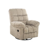 Northiam Swivel Recliner Chair in Latte Fabric