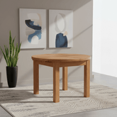 Oscar 1.1M Round Extending Dining Table