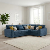 Spacious corner seating with soft cushions and sturdy frame