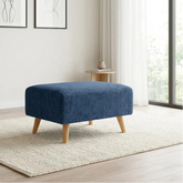 Stylish footstool to complement sofa collection.