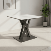 Phoenix White Gloss Ceramic Side Table