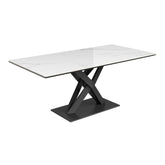 Phoenix White Gloss Ceramic Coffee Table - Pendle Village Furniture