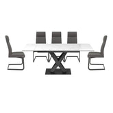 Phoenix Dining Table with Merlin Dining Chairs - Pendle Village Furniture