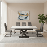 Phoenix Dining Table with Merlin Dining Chairs
