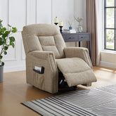 Preston Oatmeal Fabric Electric Lift & Rise Chair - Pendle Village Furniture