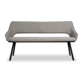 Harley Light Grey Boucle Dining Bench - Pendle Village Furniture