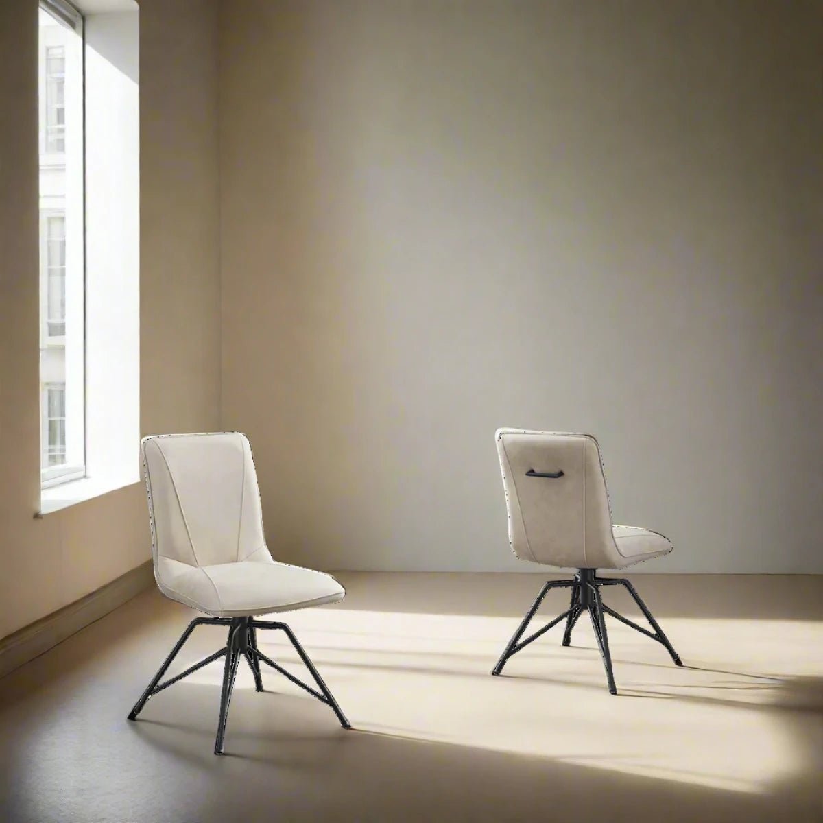 Arachnos Swivel Dining Chairs, Set of 4 - Pendle Village Furniture