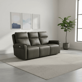 Dylan Grey 3 Seater Power Recliner Sofa
