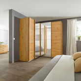 Rauch Lema 4 Door Sliding Corner Wardrobe - Artisan Oak - Pendle Village Furniture