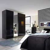 Rauch Graphite Perth Sliding Door Wardrobe - Pendle Village Furniture