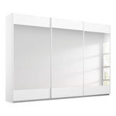 Mali 3 Sliding door Wardrobe with Mirror - White - Pendle Village Furniture
