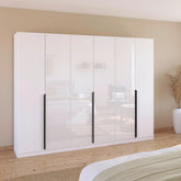 Artemis 6 Door Hinged Wardrobe - 271cm - Pendle Village Furniture