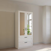 Rauch Cottage 91cm White 2 Door Wardrobe with Drawers - Pendle Village Furniture