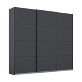 Rauch Forms Metallic Grey Decor 3 Door Sliding Wardrobe - Free Assembly - Pendle Village Furniture