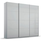 Rauch Forms Silk Grey Glass Triple Sliding Wardrobe - Free Assembly - Pendle Village Furniture