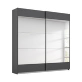 Mali Graphite & Mirror Sliding Door Wardrobe - Main Image
