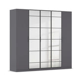 Ashworth Metallic Grey 226cm 5 Door Hinged Wardrobe - Pendle Village Furniture