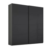 Rauch Forms Basalt Glass 2 Door Slider Wardrobe - Free Assembly - Pendle Village Furniture