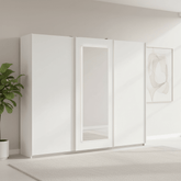Arezzo Alpine White 3 Door Sliding Wardrobe With Integrated LED Lighting